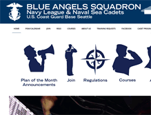 Tablet Screenshot of blueangelssquadron.org